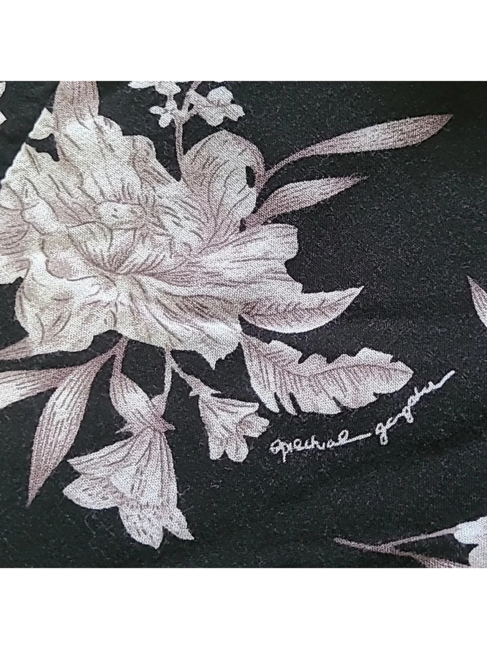Spiritual Gangster Black Floral Kimono Cover-Up - Picture 4 of 7